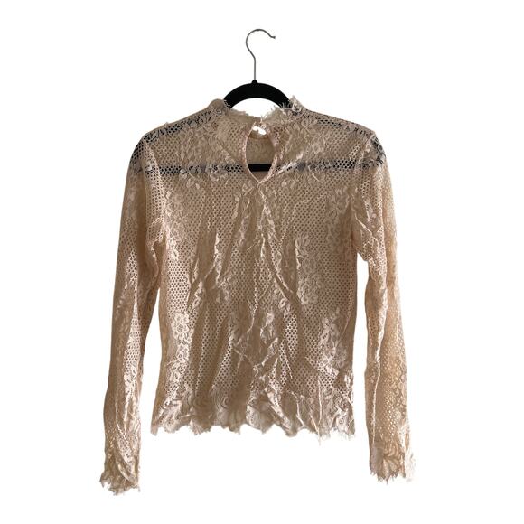 H&M Sheer Floral Lace Top - Picture 3 of 16